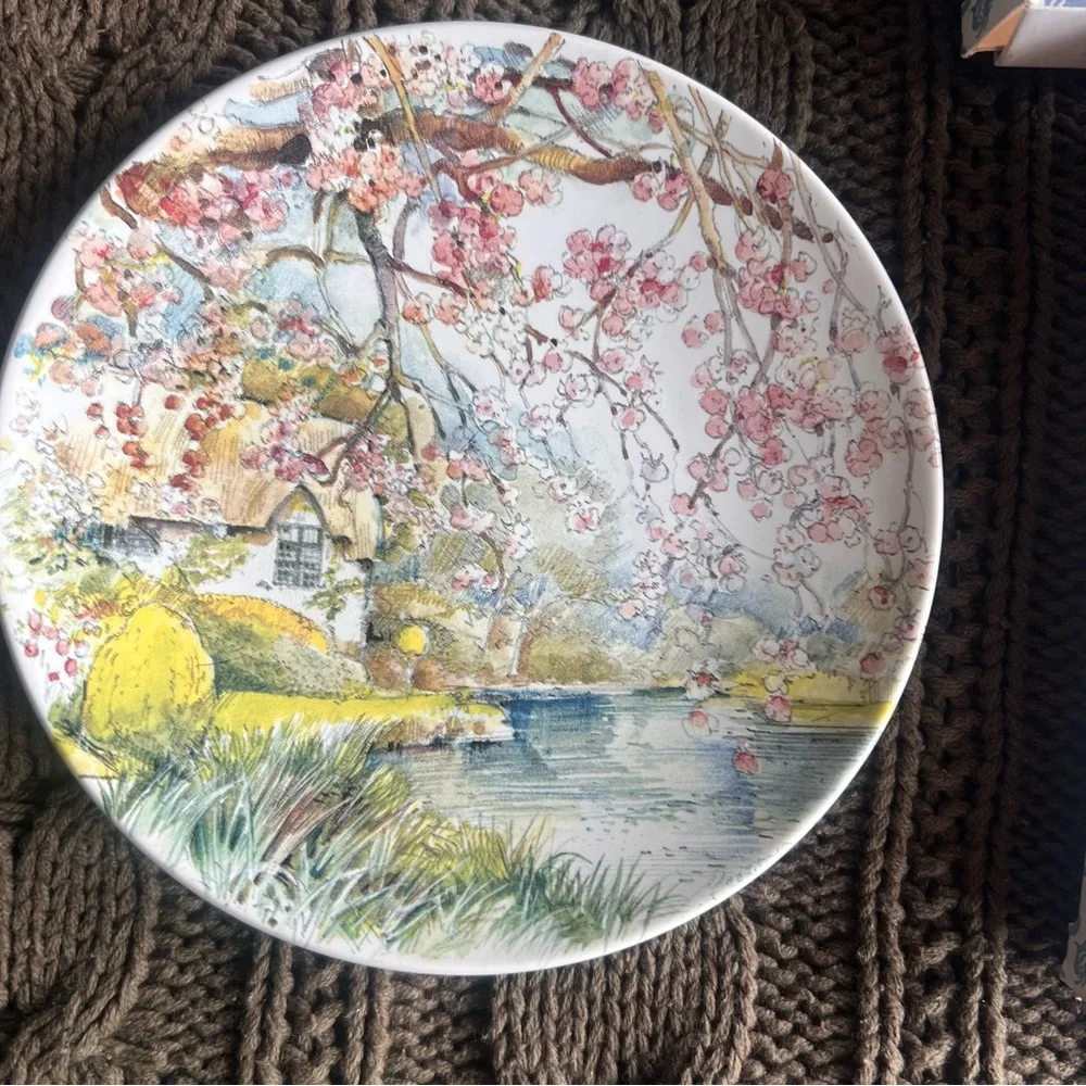 Poole Scenic small Plates - 4 seasons Set of 4 vintage